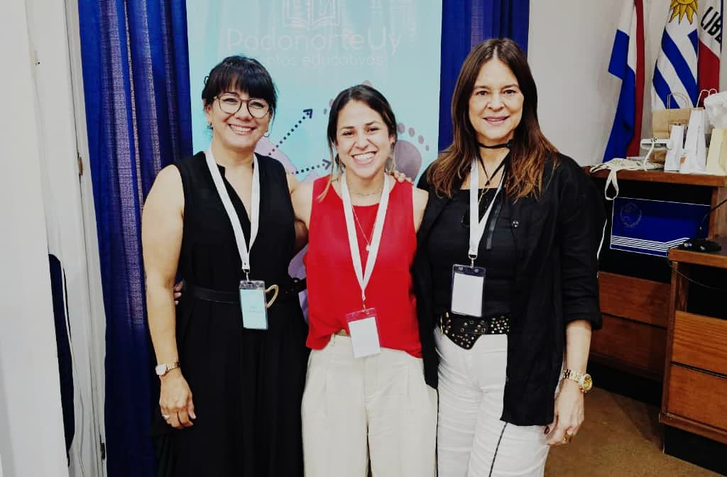 Claudia Rodríguez, Gimena Chaves y Irene Roig — fundadoras de PodoNorte
